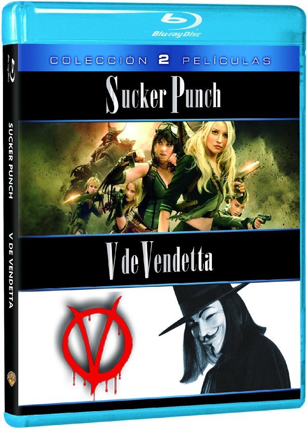 carátula Pack Sucker Punch + V De Vendetta Blu-ray 1