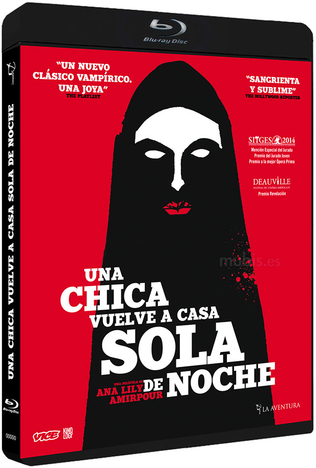carátula Una Chica vuelve a Casa sola de Noche Blu-ray 1