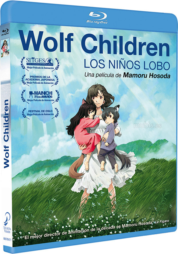 carátula Wolf Children (Los Niños Lobo) Blu-ray 1