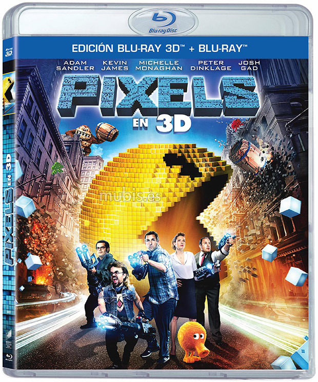 carátula Pixels Blu-ray 3D 1