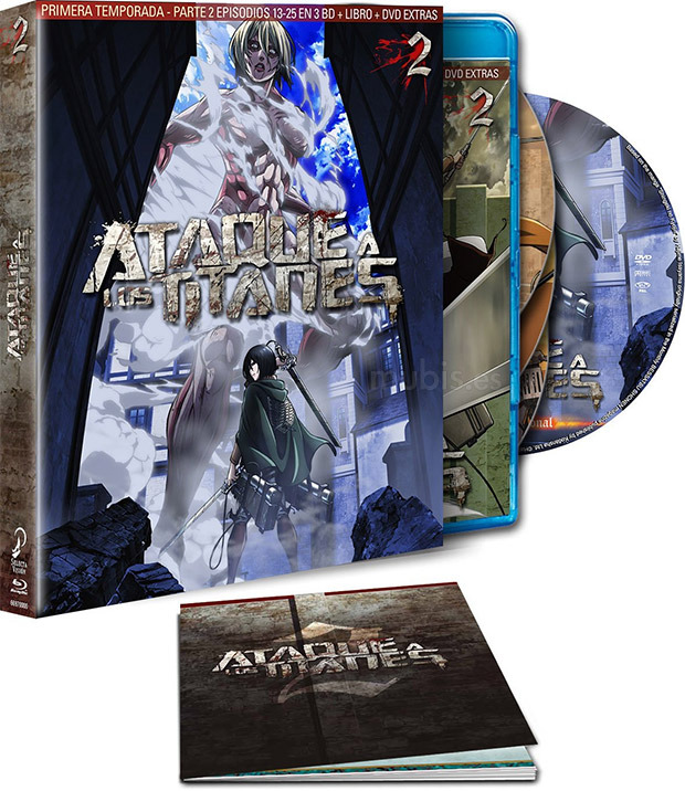 carátula Ataque a los Titanes - Primera Temporada Parte 2 Blu-ray 1