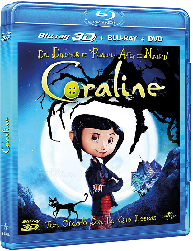 carátula Los Mundos de Coraline Blu-ray 3D 1