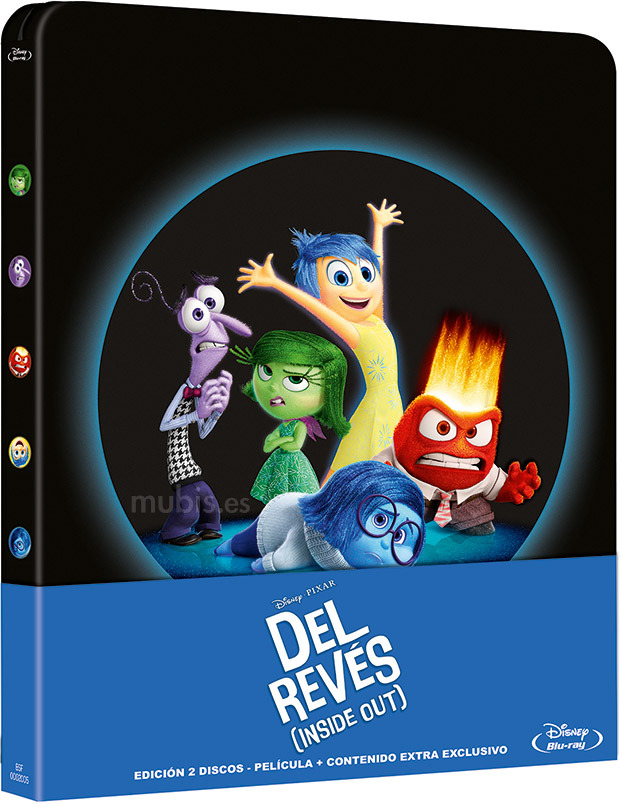 carátula Del Revés (Inside Out) - Edición Metálica Blu-ray 1
