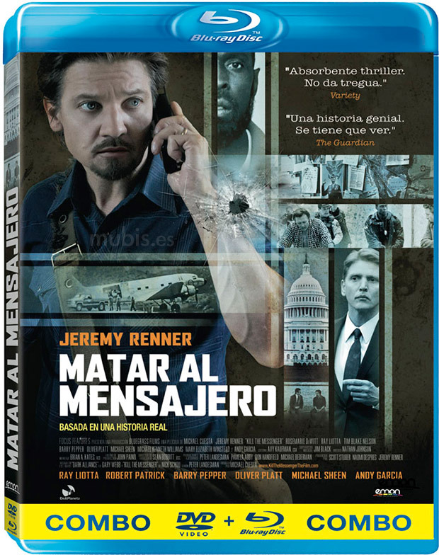carátula Matar al Mensajero (Combo Blu-ray + DVD) Blu-ray 1