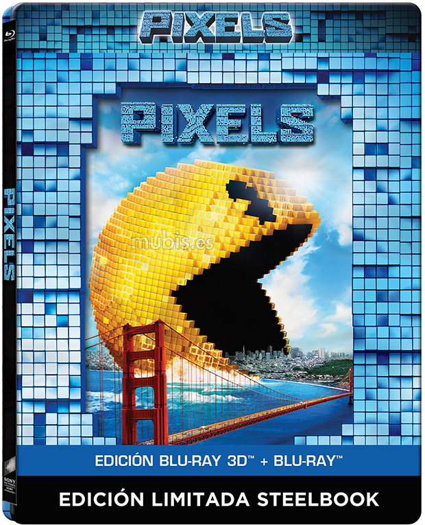carátula Pixels - Edición Metálica Blu-ray 1