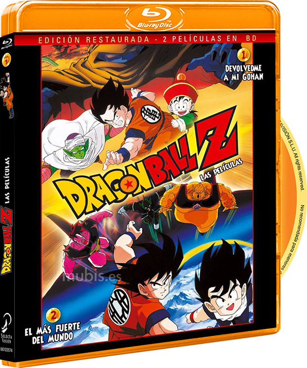 carátula Dragon Ball Z: Las Películas 1 y 2 Blu-ray 1