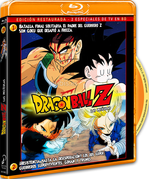 carátula Dragon Ball Z: Las Películas - Especiales de TV Blu-ray 1