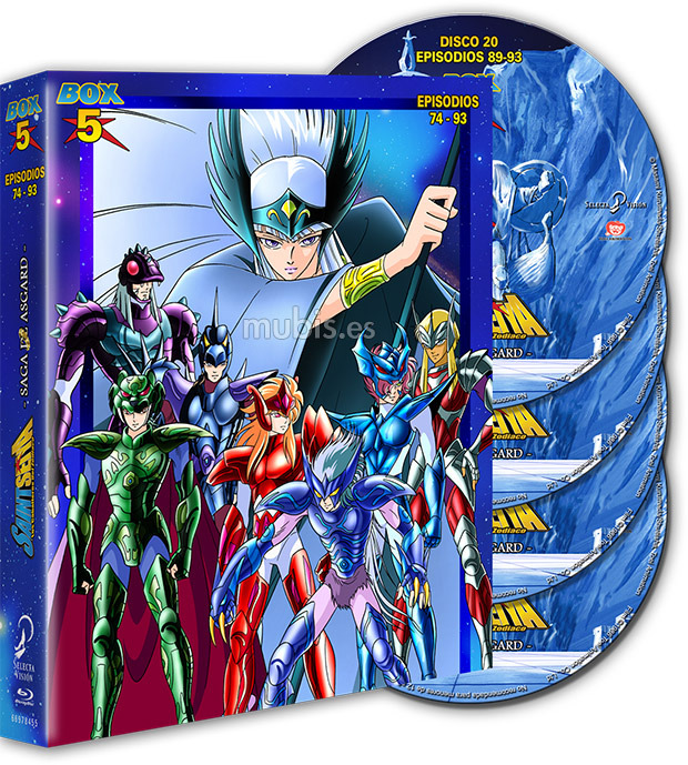 carátula Los Caballeros del Zodiaco (Saint Seiya) - Box 5 Blu-ray 1