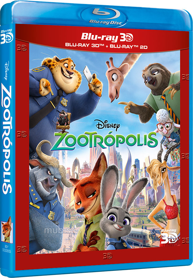 carátula Zootrópolis Blu-ray 3D 1