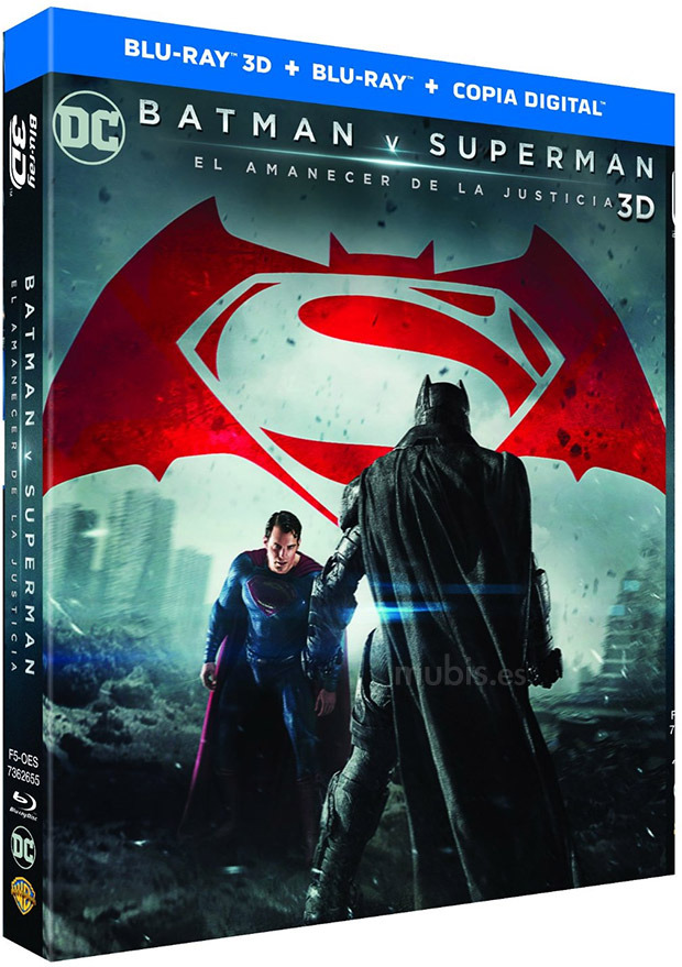 carátula Batman v Superman: El Amanecer de la Justicia Blu-ray 3D 1