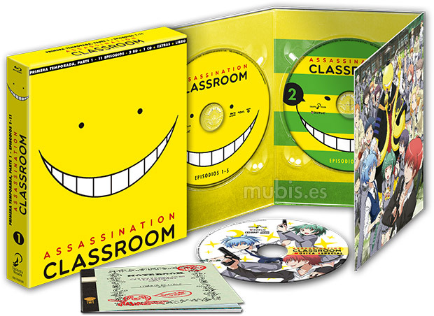 carátula Assassination Classroom - Primera Temporada Parte 1 (Edición Coleccionista) Blu-ray 1