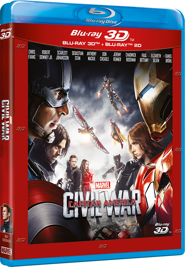 carátula Capitán América: Civil War Blu-ray 3D 1