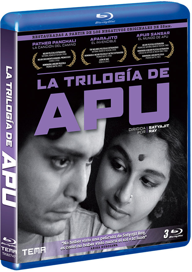 carátula La Trilogía de Apu Blu-ray 1