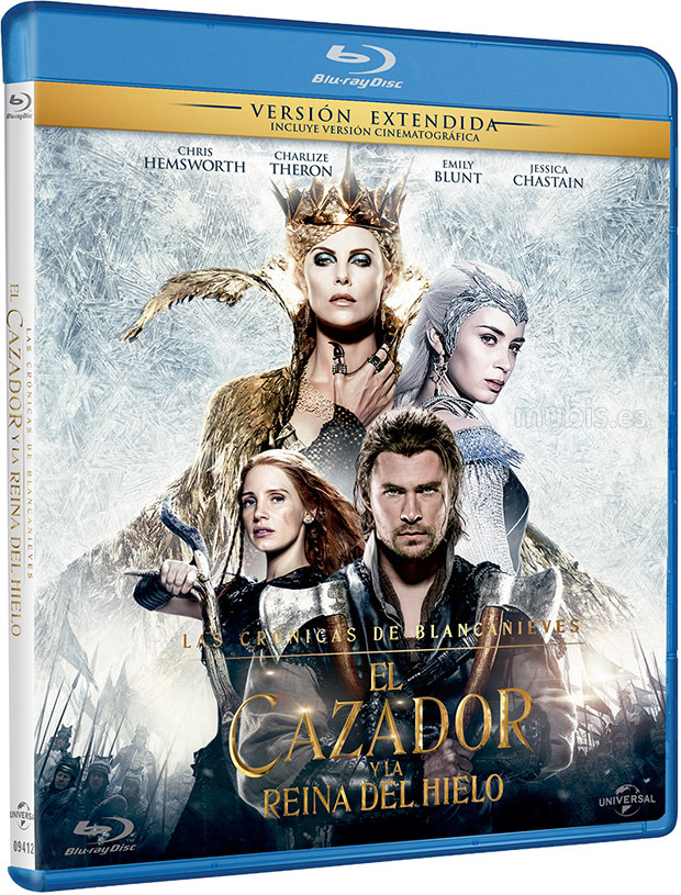 carátula Las Crónicas de Blancanieves: El Cazador y la Reina del Hielo Blu-ray 1