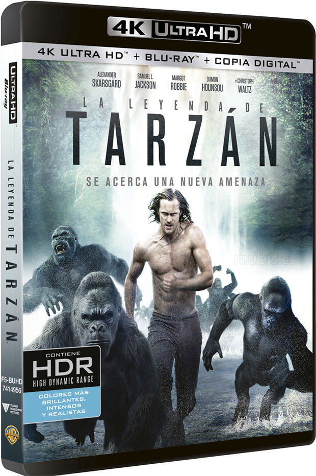 carátula La Leyenda de Tarzán Ultra HD Blu-ray 1