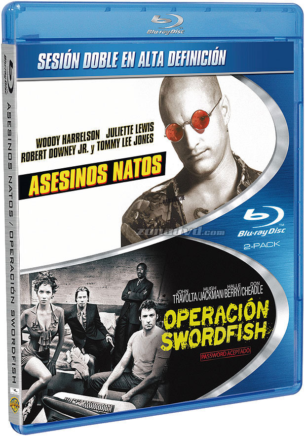 carátula Pack Asesinos Natos + Operación Swordfish Blu-ray 1