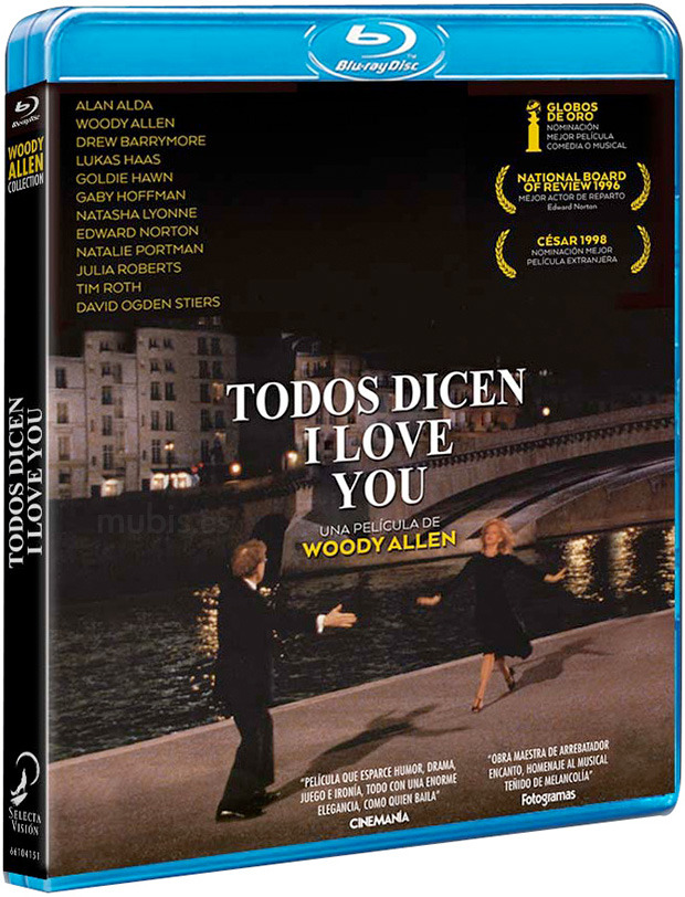 carátula Todos dicen I Love You Blu-ray 1