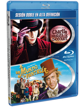 Pack Charlie y la Fábrica de Chocolate + Un Mundo de Fantasía Blu-ray
