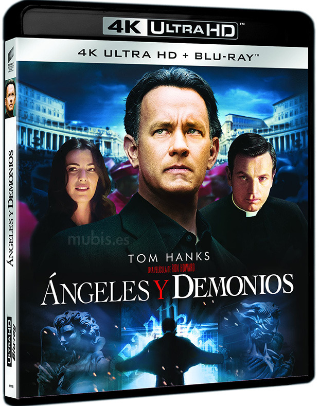 carátula Ángeles y Demonios Ultra HD Blu-ray 1