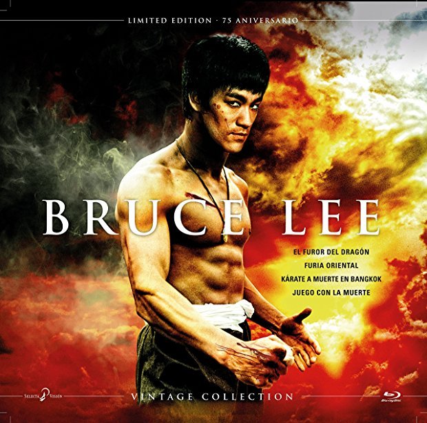 Bruce Lee 75º Aniversario (Vinilo Vintage Collection) Blu-ray