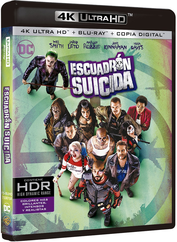 carátula Escuadrón Suicida Ultra HD Blu-ray 2