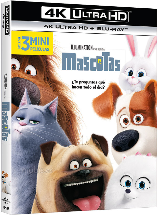 carátula Mascotas Ultra HD Blu-ray 1