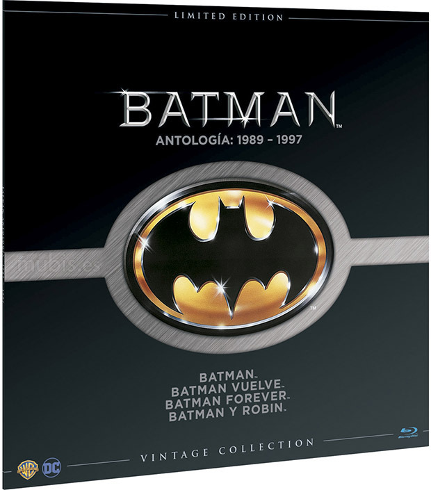 carátula Batman: Antología 1989-1997 (Vinilo Vintage Collection) Blu-ray 1