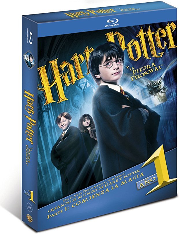 carátula Harry Potter y la Piedra Filosofal - Edición Definitiva Libro Blu-ray 1