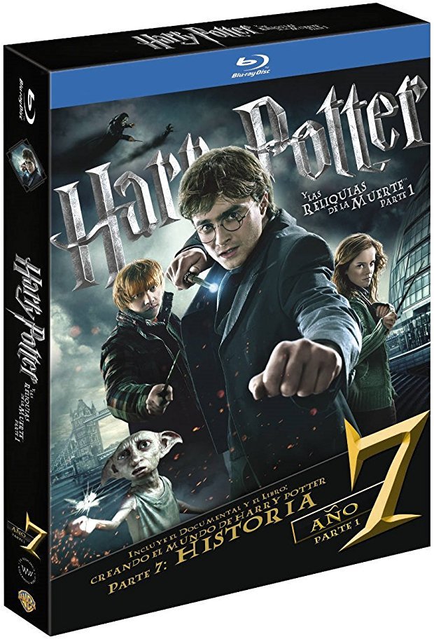 carátula Harry Potter y las Reliquias de la Muerte: Parte I - Edición Definitiva Libro Blu-ray 1
