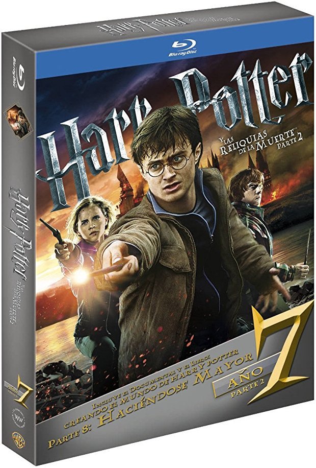 carátula Harry Potter y las Reliquias de la Muerte: Parte II - Edición Definitiva Libro Blu-ray 1