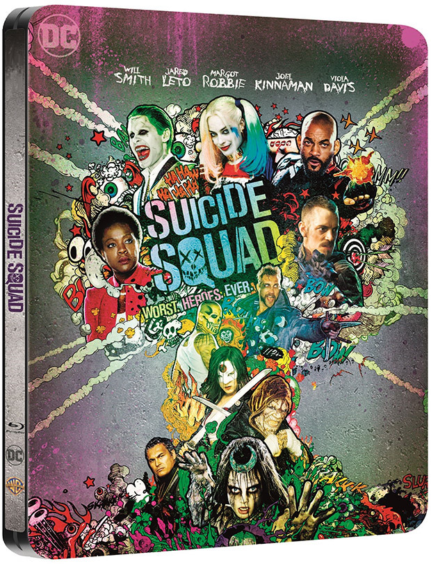 carátula Escuadrón Suicida - Edición Metálica Blu-ray 1