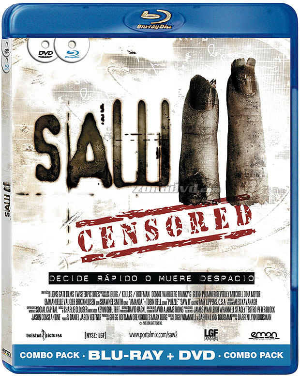 carátula Saw II (Combo Blu-ray + DVD) Blu-ray 1