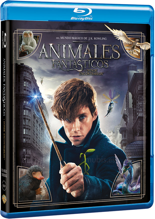 carátula Animales Fantásticos y Dónde Encontrarlos Blu-ray 1