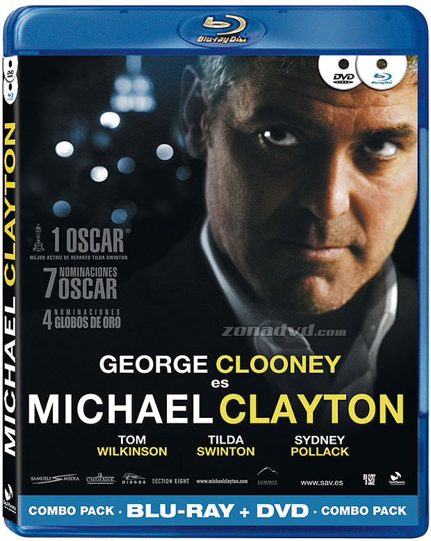 carátula Michael Clayton (Combo Blu-ray + DVD) Blu-ray 1