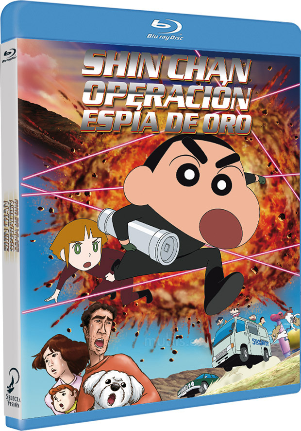 carátula Shin Chan: Operación Espía de Oro Blu-ray 1