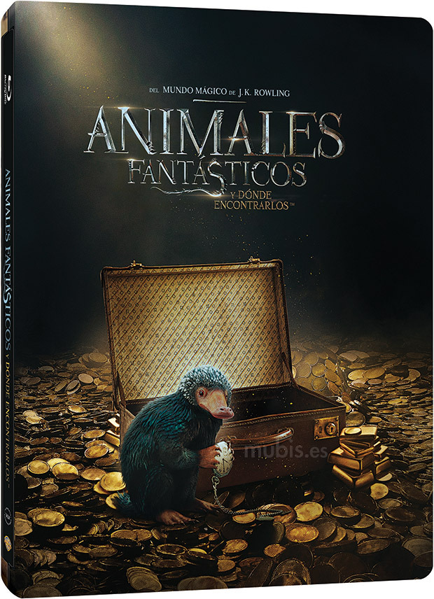 carátula Animales Fantásticos y Dónde Encontrarlos - Edición Metálica Blu-ray 1