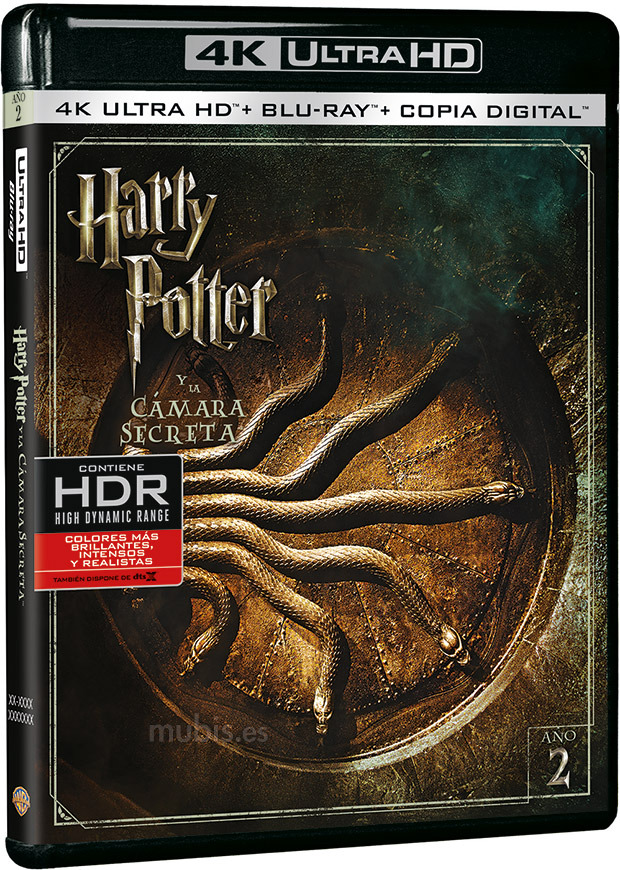 carátula Harry Potter y la Cámara Secreta Ultra HD Blu-ray 1