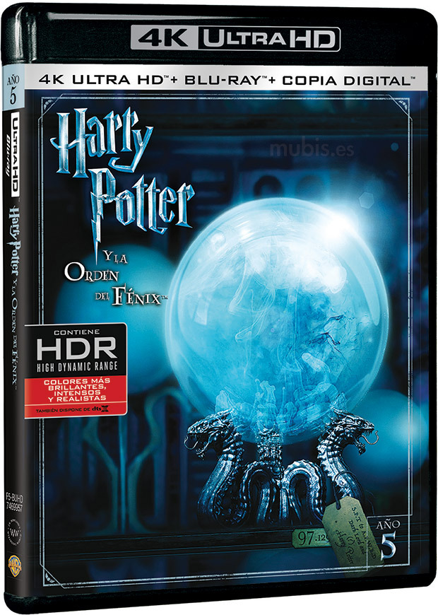 carátula Harry Potter y la Orden del Fénix Ultra HD Blu-ray 1