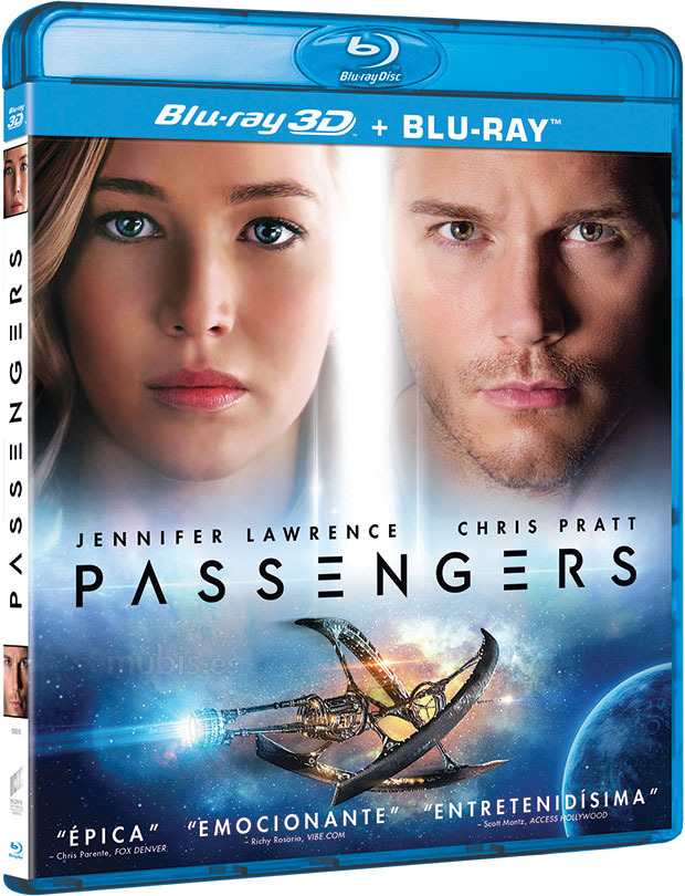 carátula Passengers Blu-ray 3D 1