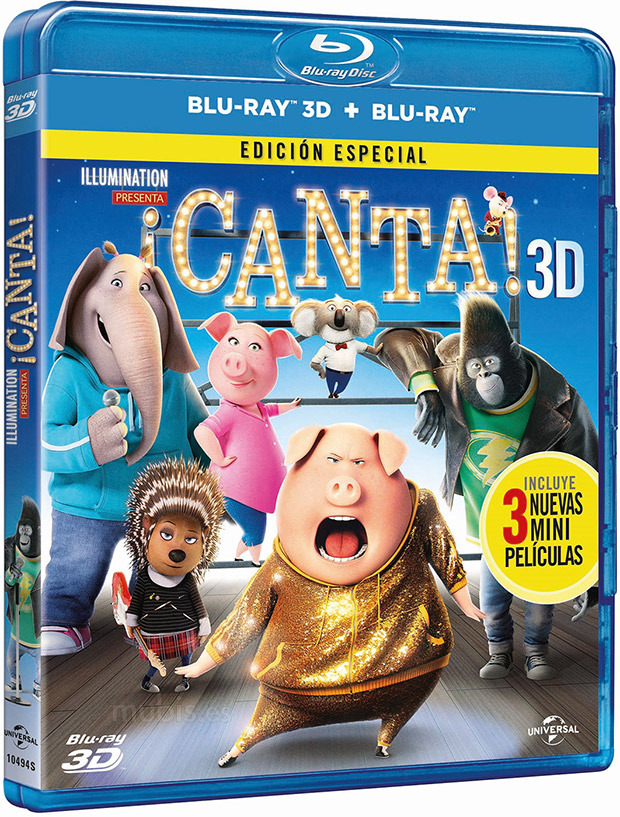 carátula ¡Canta! Blu-ray 3D 1