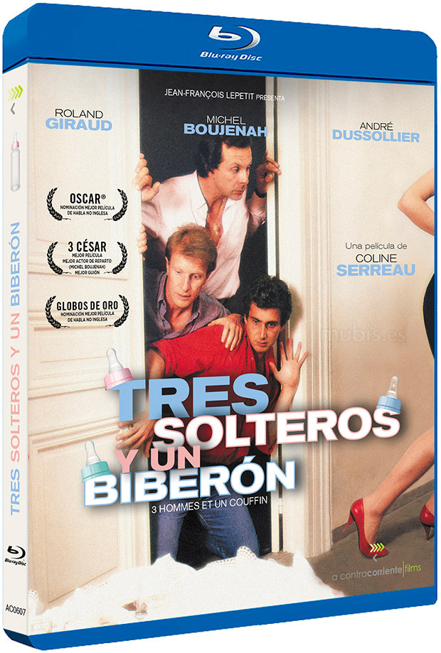 carátula Tres Solteros y un Biberón Blu-ray 1