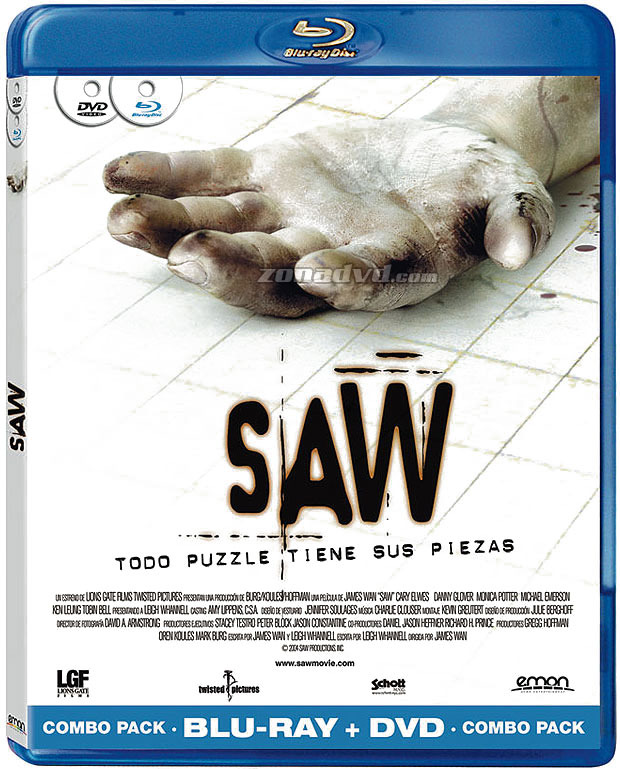 carátula Saw (Combo Blu-ray + DVD) Blu-ray 1