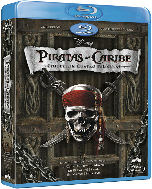 carátula Pack: Piratas Del Caribe 1-4 + Bonus [Blu-ray] Blu-ray 1