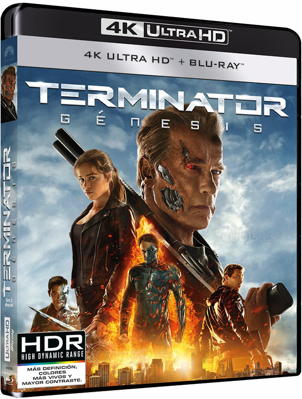carátula Terminator: Génesis Ultra HD Blu-ray 1