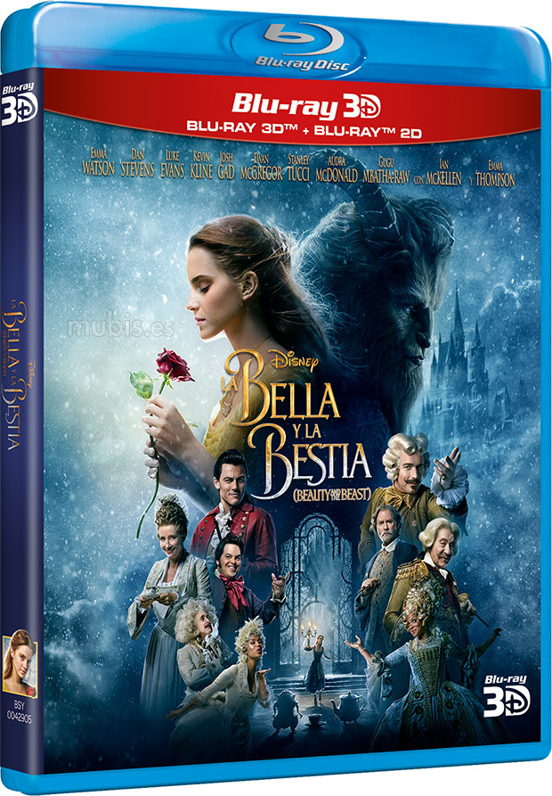 carátula La Bella y la Bestia Blu-ray 3D 1