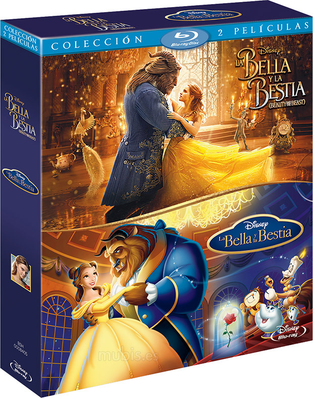 carátula Pack La Bella y la Bestia (acción real) + La Bella y la Bestia (animación) Blu-ray 1