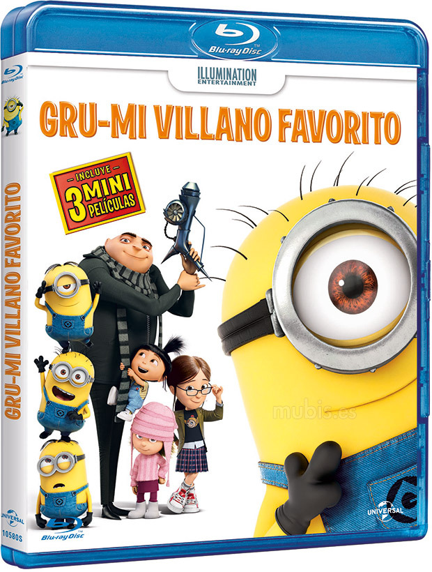 carátula Gru, Mi Villano Favorito Blu-ray 1
