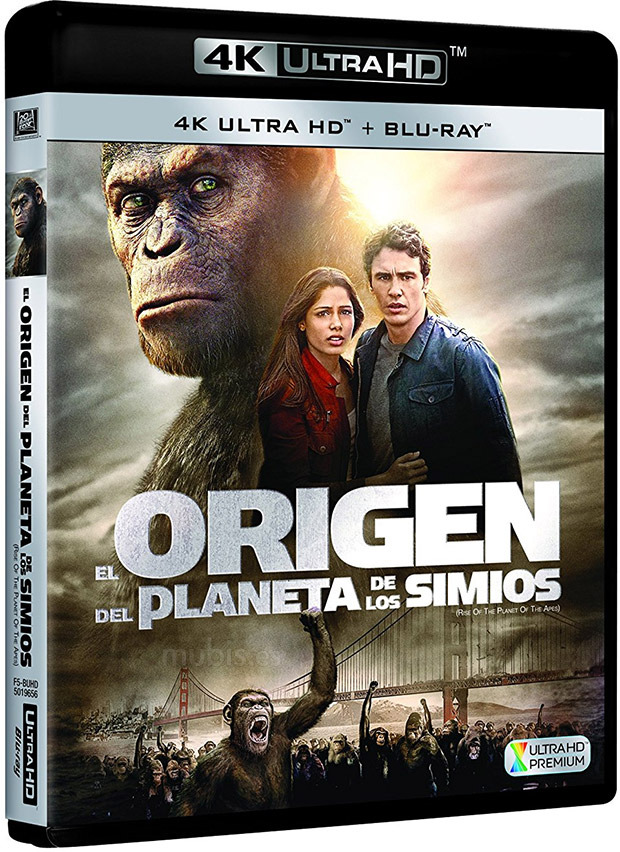 carátula El Origen del Planeta de los Simios Ultra HD Blu-ray 1