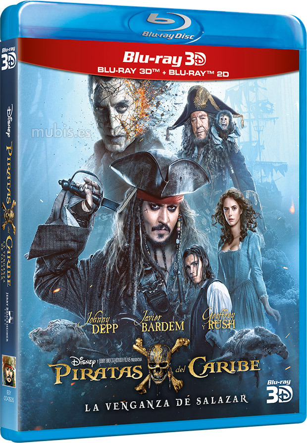 carátula Piratas del Caribe: La Venganza de Salazar Blu-ray 3D 1