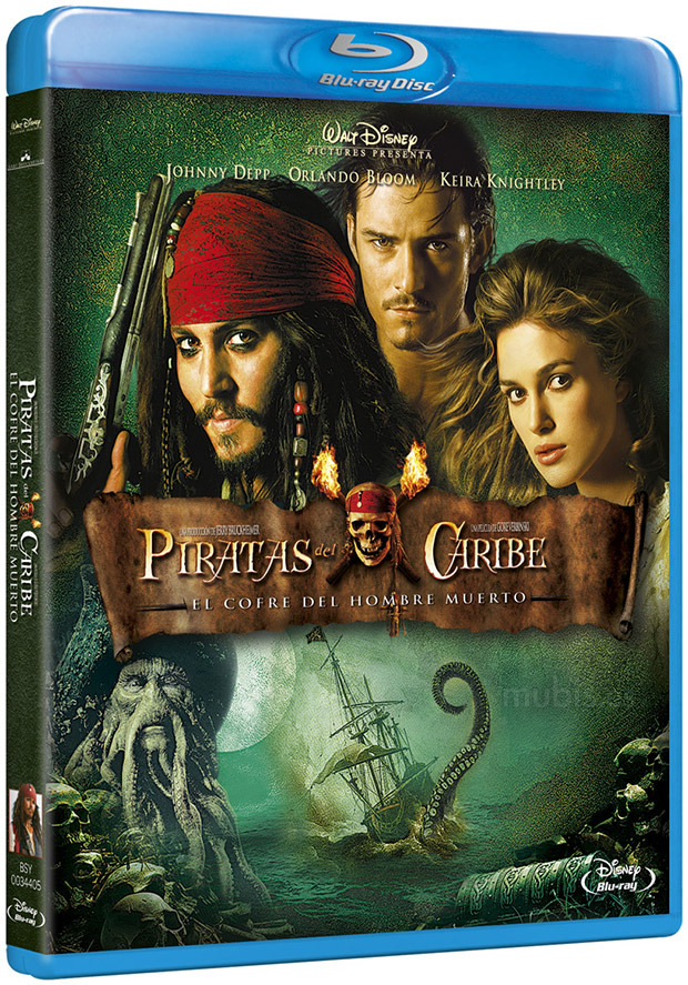 carátula Piratas del Caribe 2: El Cofre del Hombre Muerto Blu-ray 1